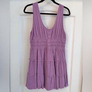 Purple mini sundress